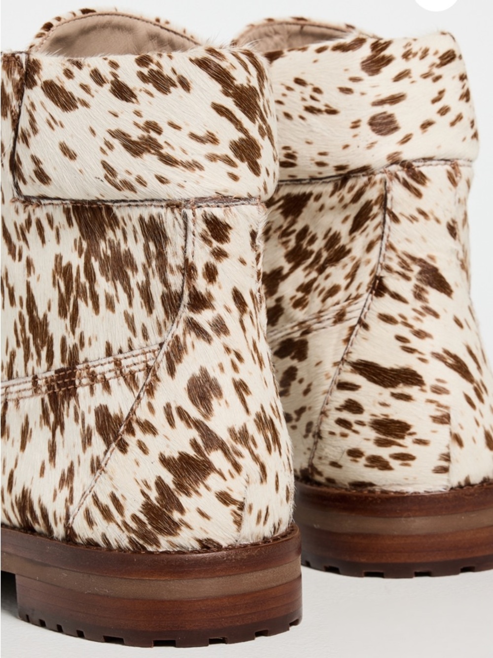 Women's Farm Rio Trekking Boots, Cow Print Lace-Up Ankle Boots, NIB, Various - Picture 5 of 10